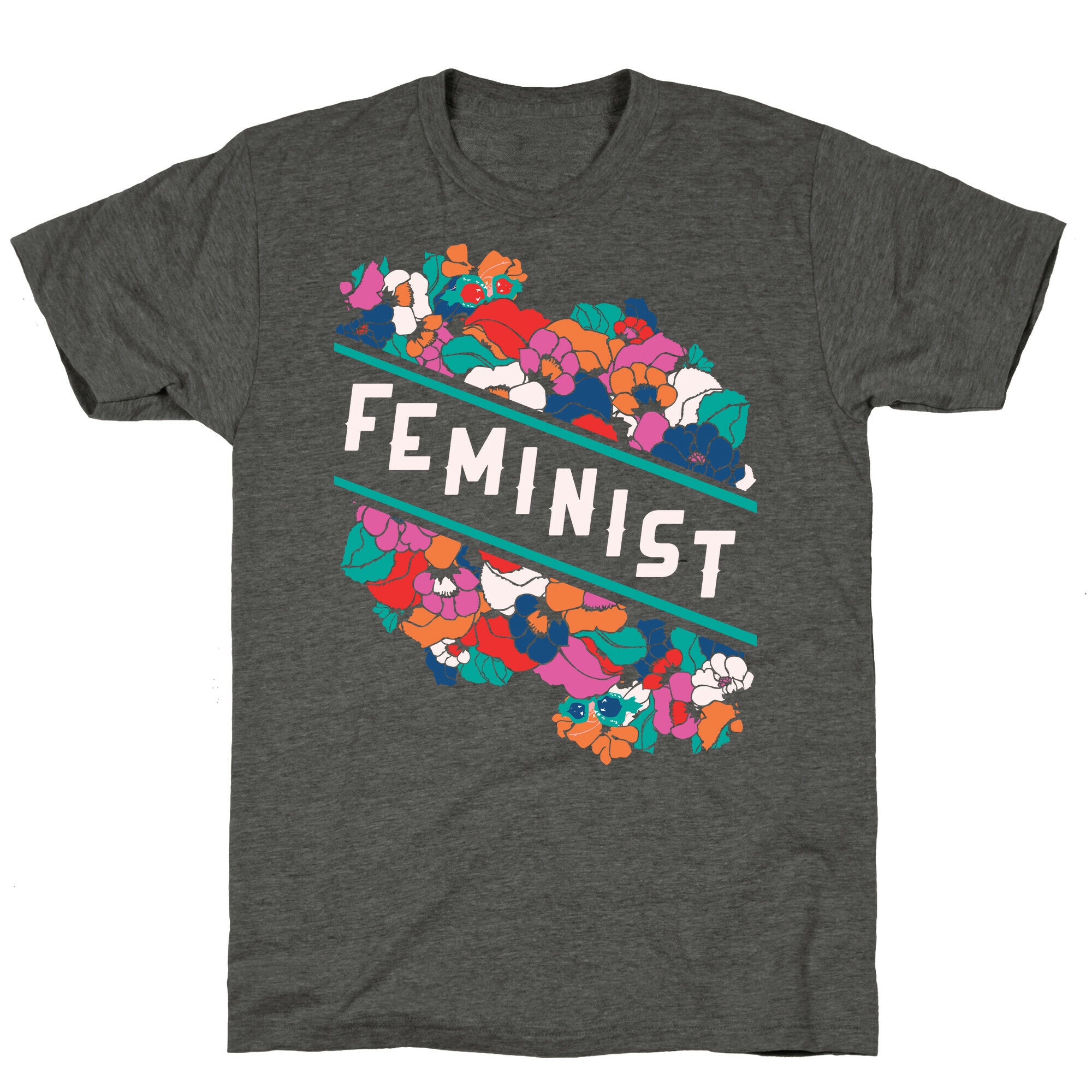 Feminist Floral Unisex Triblend Tee